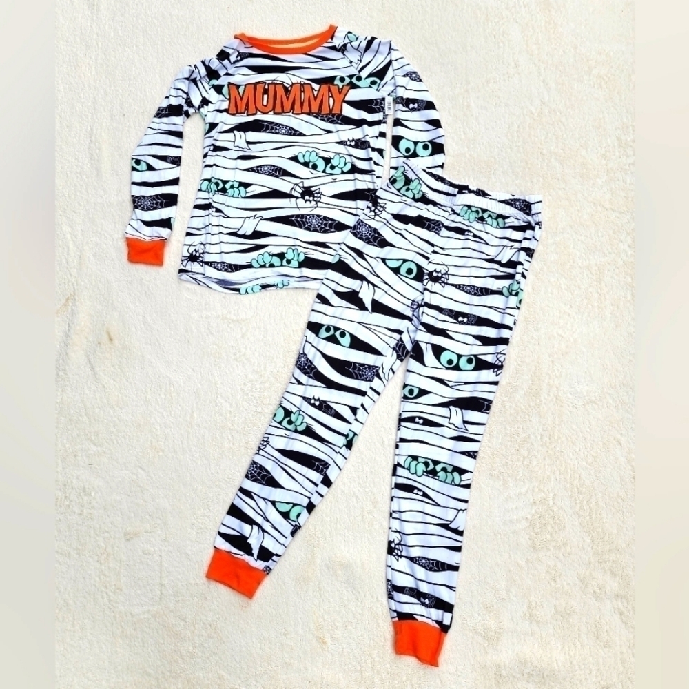 New women's Halloween Glow in the Dark Paiama Set 2 piece size S M L XL XXL